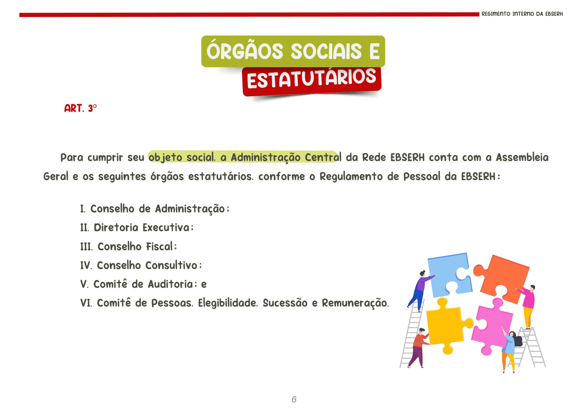 Regimento Interno da Ebse1rh (29.7 x 21 cm)